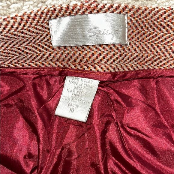 Spiegel Wide-Leg Pants in Rust Herringbone - Picture 3 of 5